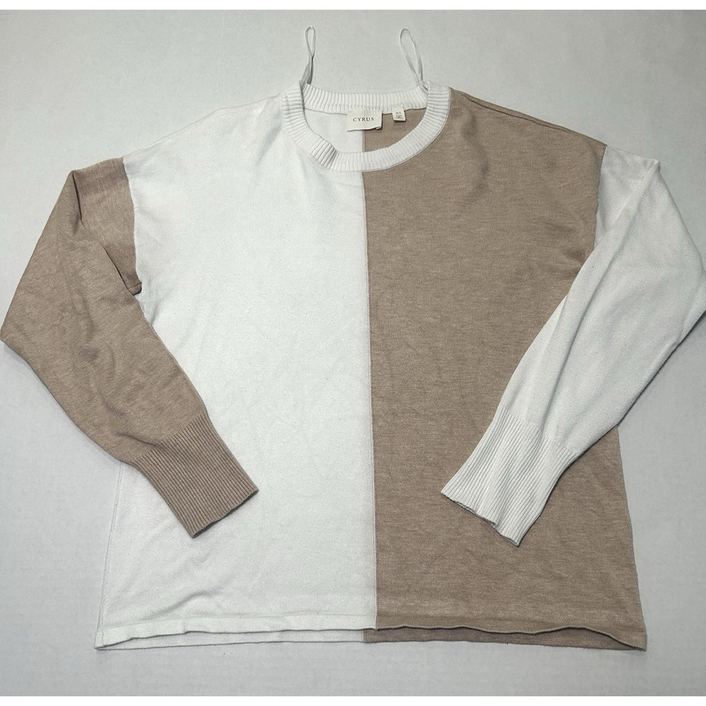 Cyrus Blue Pullover Knit Crew Neck Sweater Size Women's XS